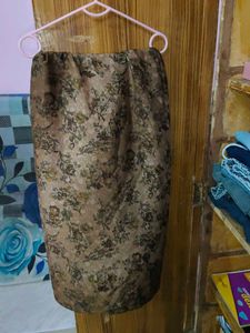 Vintage Floral Print Skirt
