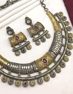 ✨Oxidized Hasli Necklace Set ✨