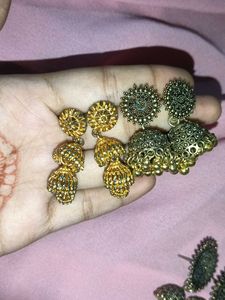 Assorted Ethnic Earrings Bundle 8 asthetic piece �