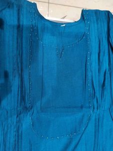 Discount On Teal Embroidered Kurti