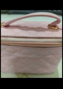 Mac Quilted Vanity Bag - Baby Pink