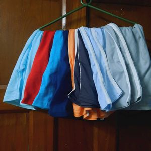 Set of 10 Athletic Shorts with White Stripe