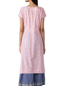 Elegant Pink &amp; Blue Kurta