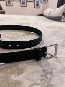 Classic Black Leather Belt