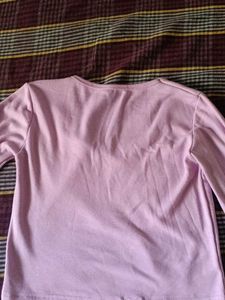 Lavender Long Sleeve V-Neck Top