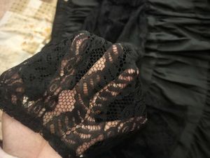 Tiered Black Skirt with kurti