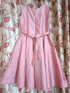 🎀 Pink Party Dress with Floral Embroidery 👗