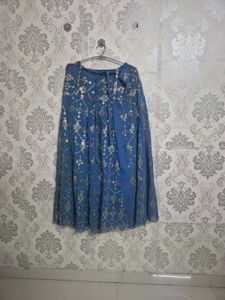 Blue & Gold Skirt