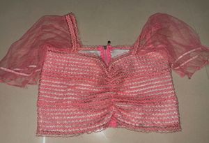 Elegant Pink Embellished top