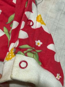 Babyhug Floral Full Sleeves Romper | 0-6 months