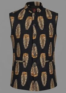 Men's Printed Nehru Jacket