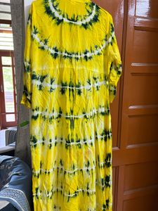Yellow Tie-Dye Kurta
