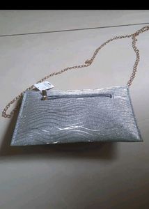 Sparkly Silver Evening Clutch