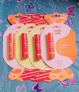 Set Of 2 Plum Candy Melts Tinted Lip Balm