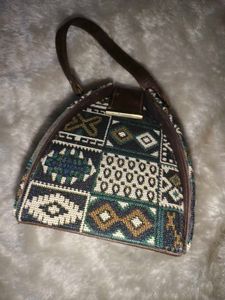 Vintage Patterned Handbag