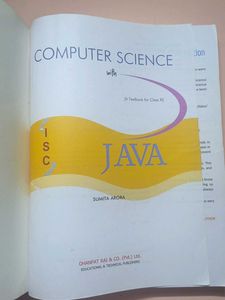 Computer Science with Java - Class XI Textbook