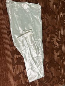 Elegant White Printed Kurta with lower and dupatta