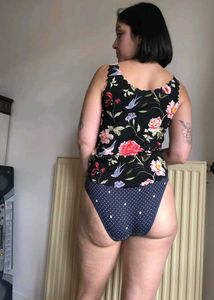 Navy Polka Dot Briefs