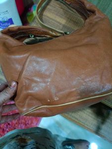 Imported Stylish Brown Leather Hobo Bag