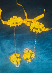 sunflower🌻" haldi jwellery set "💛