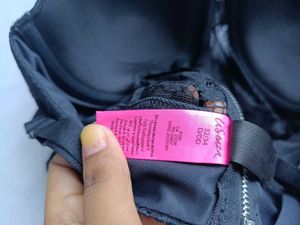 Black Lace Ruffle Bra