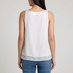 Elegant White Sleeveless Top