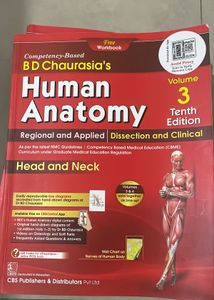 BD Chaurasia's Human Anatomy Vol 1, 2,3,4
