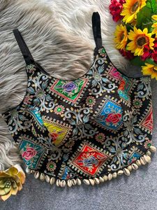 Vibrant Embroidered Ethnic Blouse