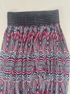 Bohemian Maxi Skirt with Abstract Print