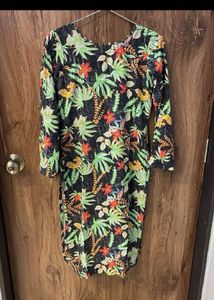 Floral Print Tunic Top