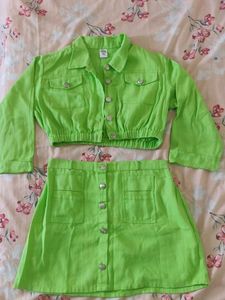 fluorescent green coord set 💚