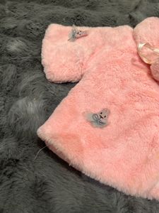 Vintage Pink Bunny Faux Fur Coat