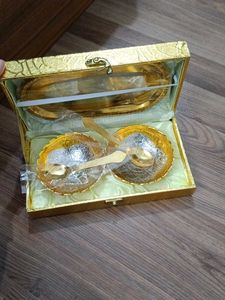 Decorative Gold & Silver Plated Bowl Set