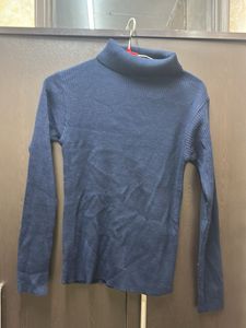 Navy Blue Turtleneck Sweater