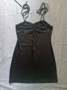 Sleek Black Mini Dress