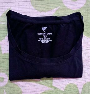 COMFORT LADY Classic Black T-SHIRT FOR WOMEN