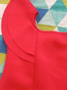 Designer Red Party Wear Top