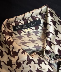 Houndstooth Print Top