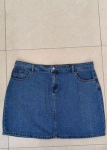 Classic Blue Denim Mini Skirt