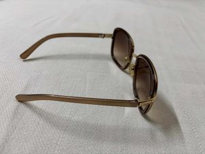 Gradient Gold Square Sunglasses