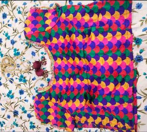 Colorful Embroidered Indian Blouse