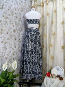 Forever 21 Boho Pattern Strapless Maxi Dress