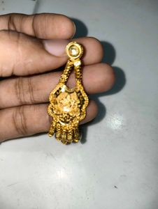 Elegant Gold Choker Necklace &amp; Earrings Set
