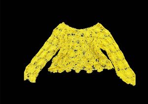 Yellow Lace Crop Top - Stylish &amp; Trendy