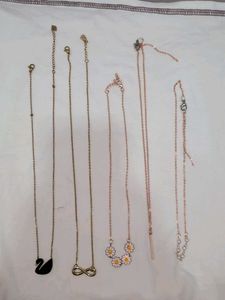 Assorted Delicate Necklaces Set of five