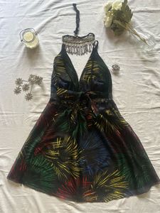 Bohemian Print Mini Dress