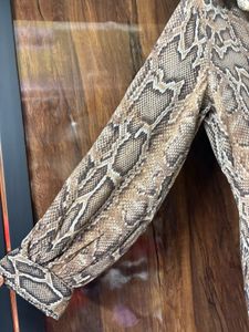 Snakeskin Print Shirt Dress &amp; Lime Pant