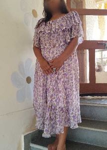 Chic Floral Print Midi Dress 😚🤌✨🪷😎