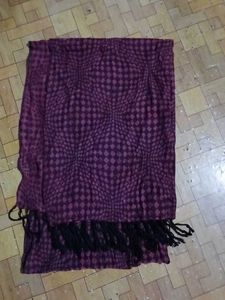Purple Patterned Scarf