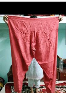 Comfortable Pink Salwar Pants 2 &amp; 1 suit